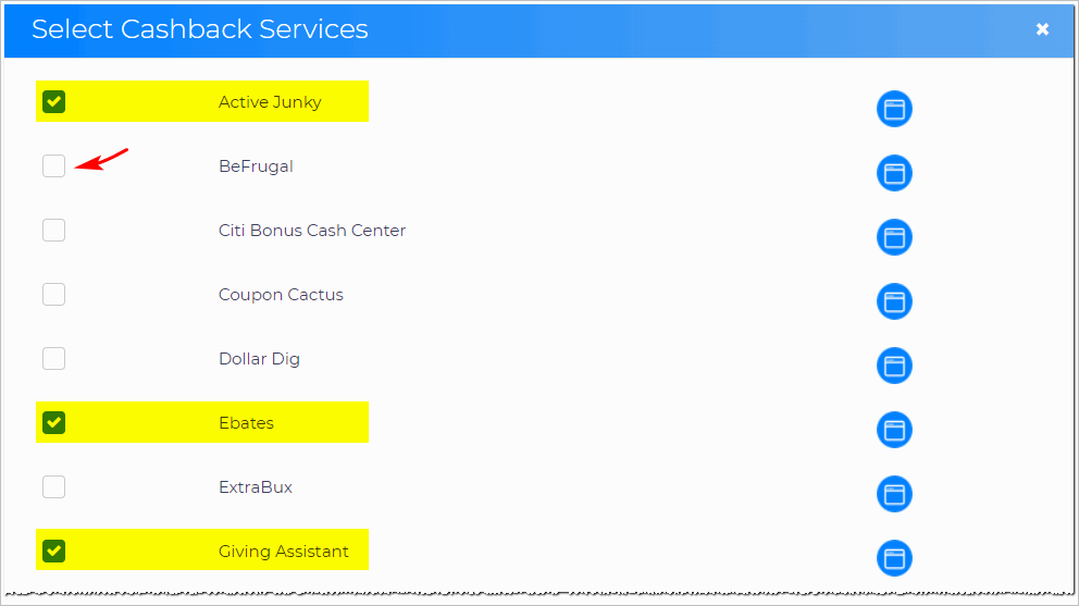 Select Cashback Services