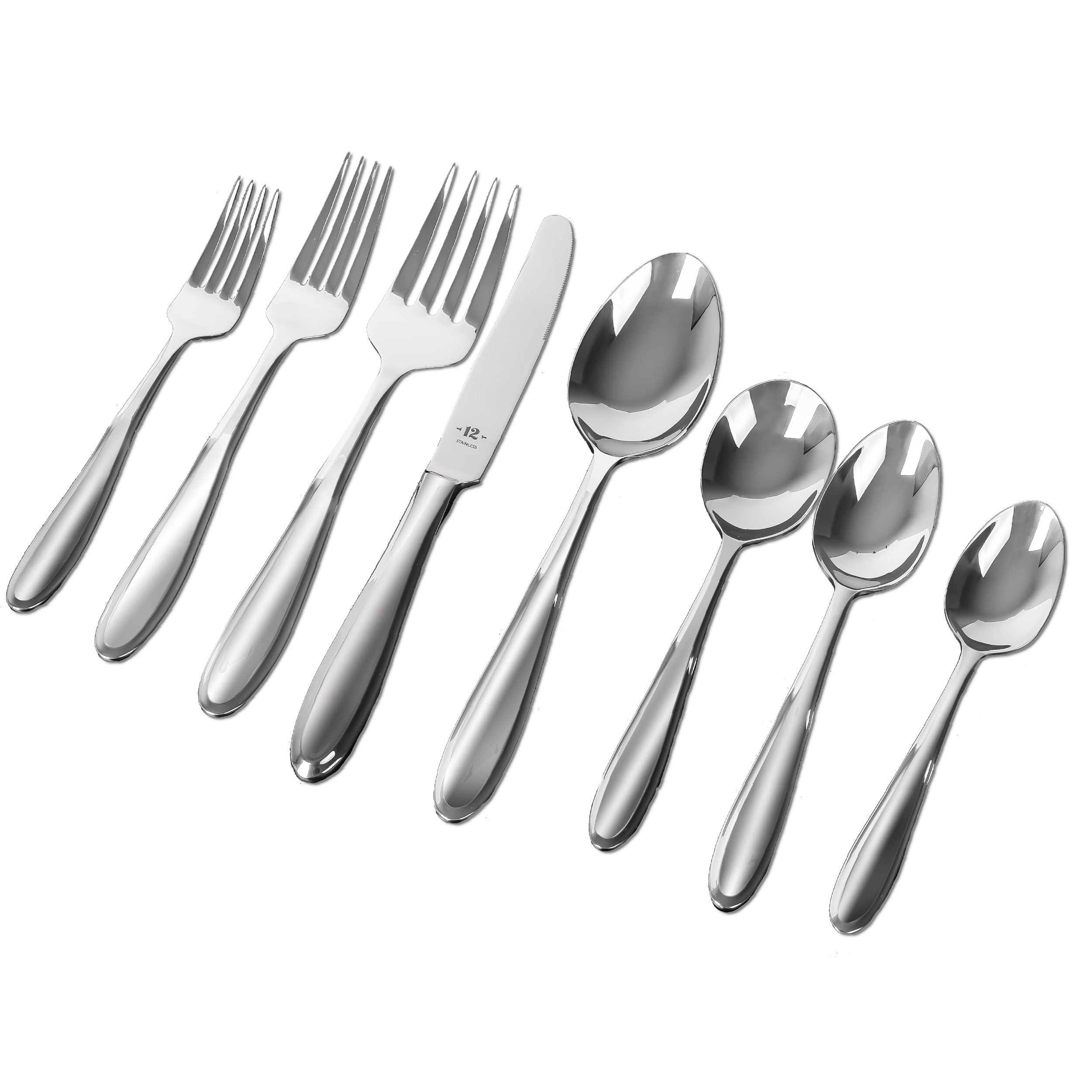 TF26S30M 26Piece Stainless Steel Flatware Set with Beveled Round Edges