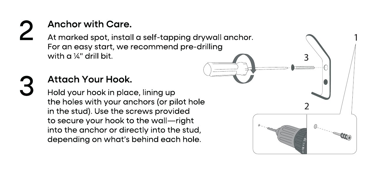 Luna Wall Hooks installation