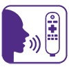 Hands-free voice feature icon