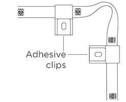 Attaching your Roku Light Strip SE in a corner - do not bend