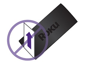 Removal of adhesive strip for your Roku player - step 2