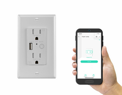 YoLink Smart In-Wall Outlet Works with Alexa, Google Assistant, and IFTTT, YoLink Hub Required - YoLink